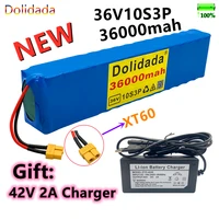new 36v36000mah 600w 10s3p lithium ion battery pack 20a bms xiaomi m365 pro ebike bicycle scooter xt60 or tplug free charger