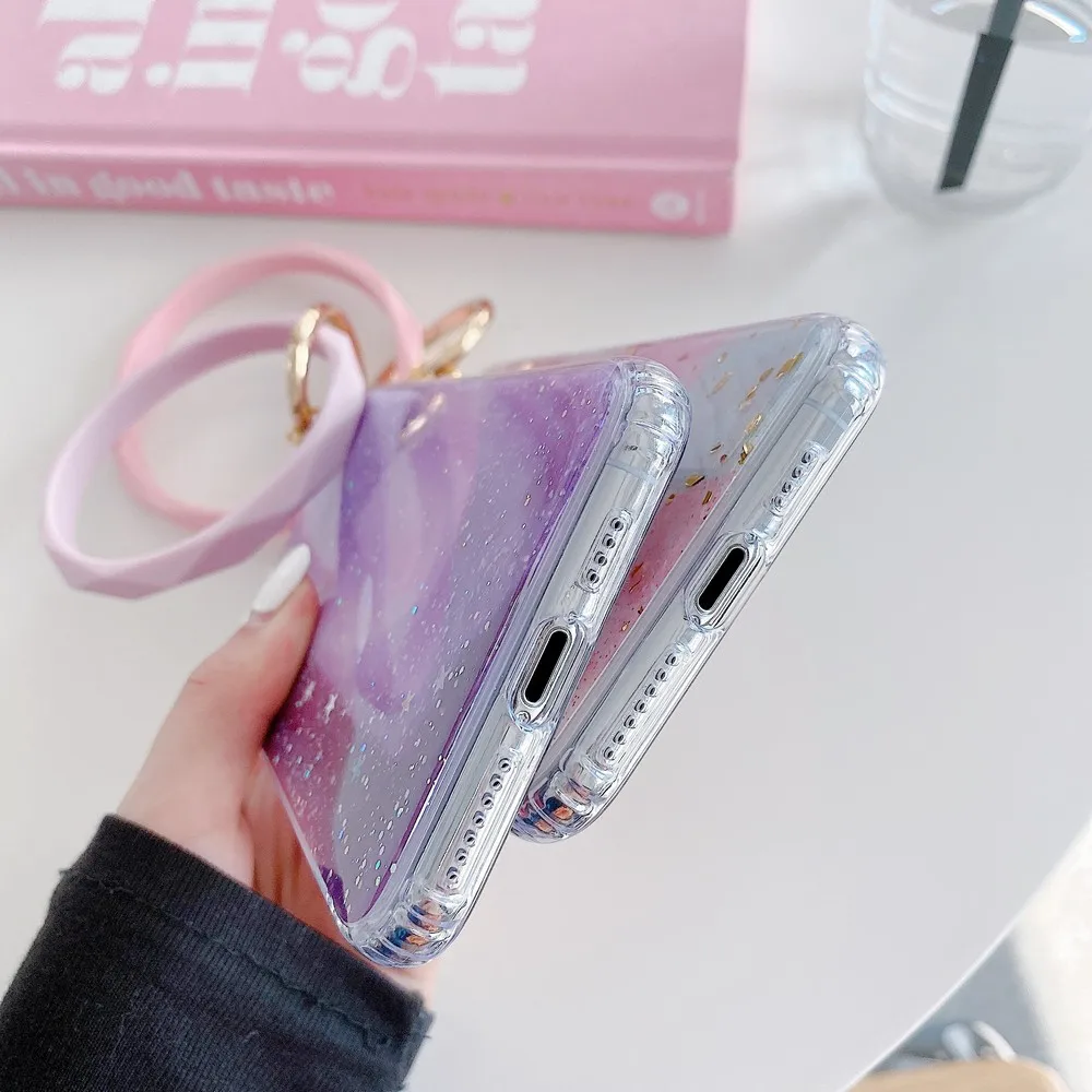 Чехол-накладка для iPhone 7 11 Promax X xr XS MAX 8 Plus с мелким отверстием браслет мобильный