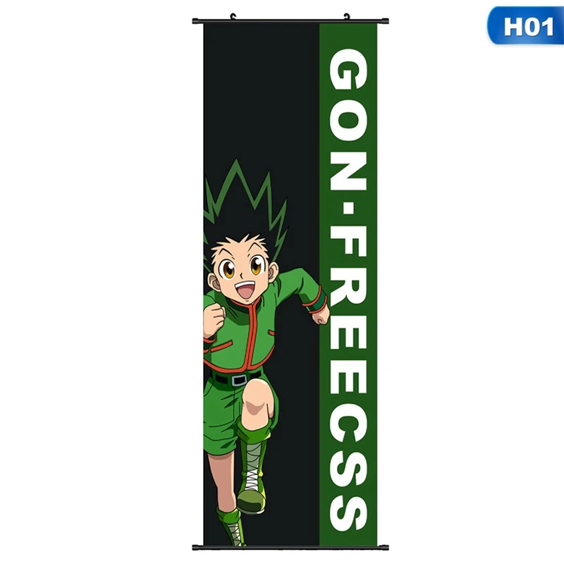 Настенный постер HUNTER x Gon Freecss Killua Zoldyck Аниме Манга HD 30*90 см|Рисование и каллиграфия|
