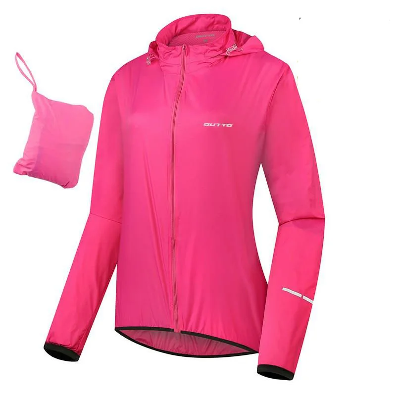 

Women's Bicycles 2020 Women Rain Cycling Jacket Reflective Raincoat Wind Light Breathable Windbreaker Reflective Windbreaker