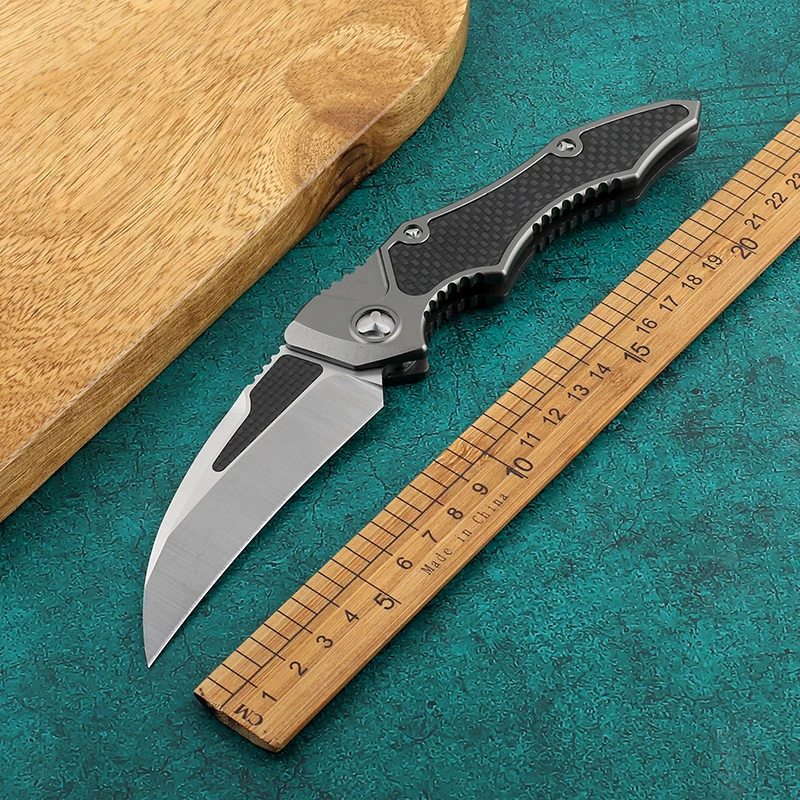 

MTKestrel авиационная алюминиевая углеродная ручка D2, для повседневного использования, для кемпинга, охоты на природе