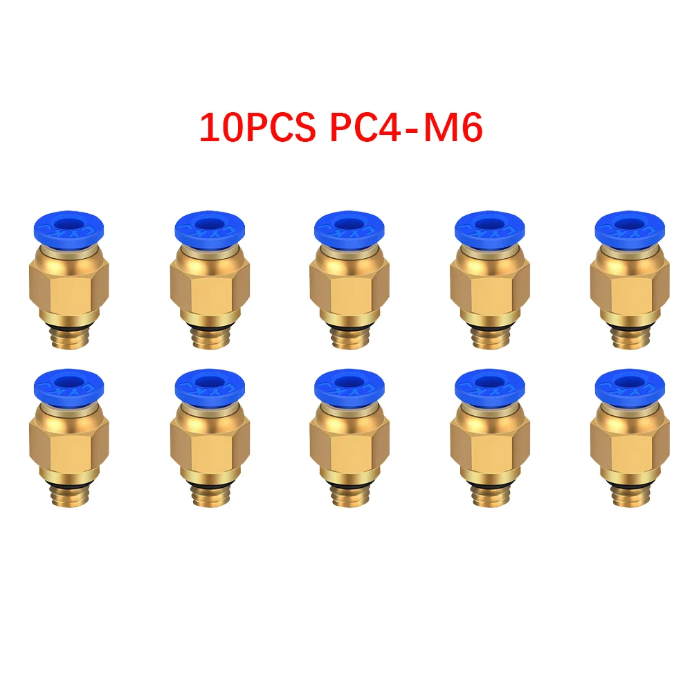 10 шт. прямой Пневматический фитинг при нажатии to извещение о подсоединении/PC4-M6