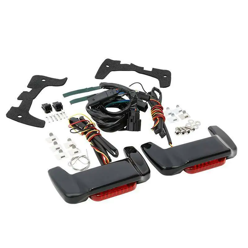 Мотоциклетные сиденья с крышкой спойлеры со светодиодный светильник кой для Harley