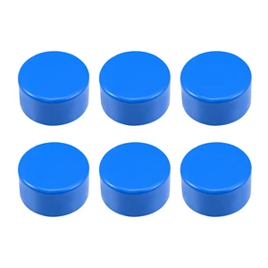 Uxcell 75 мм заглушка трубы из ПВХ фитинг, Слип Конец Крышки DWV (Слив отходов вентиляция) синий 6 шт