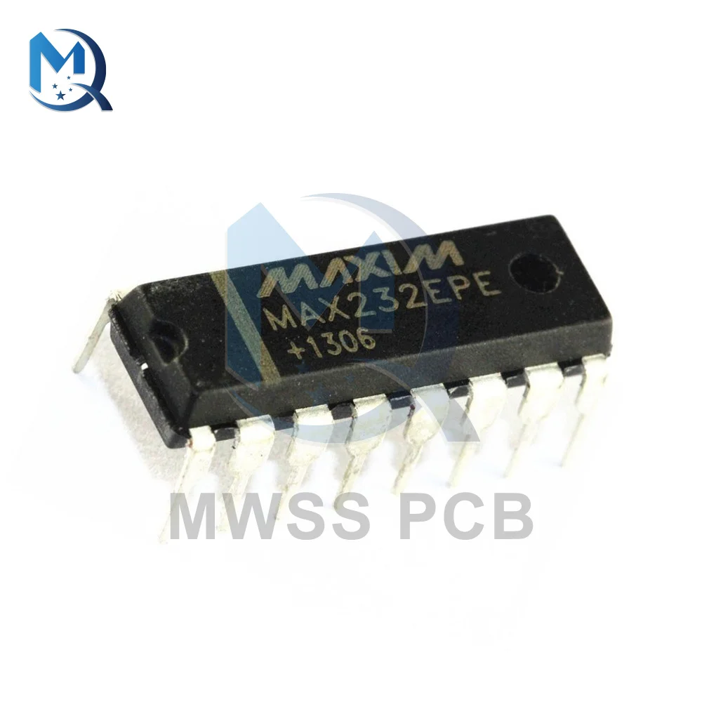 

10PCS MAX232CPE MAX232C DIP16 DIP MAX232 RS-232 Drivers Receivers 16PIN Original Integrated Circuits