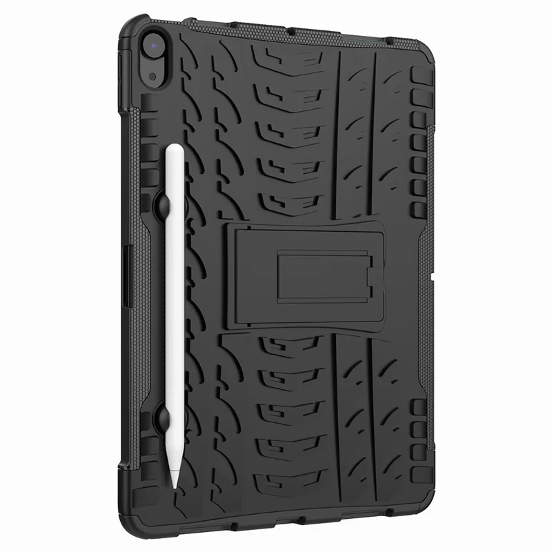 

For iPad Air4 10.9 inch dazzling pattern silicone PC holder tablet protective cover for iPad2020 shock and drop rear case