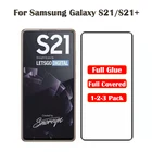 Защитное стекло для Samsung Galaxy S21 + S 21 плюс 5G закалённое защитное стекло мобильный телефон чехол для процессором обработки изображений, S21Plus Защитная пленка для экрана