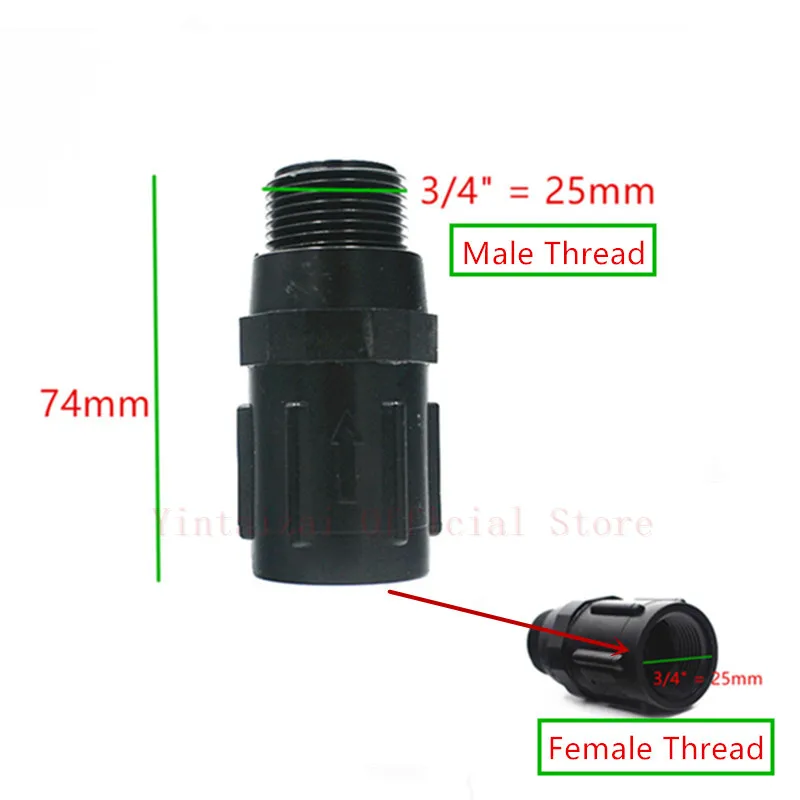 5 шт. предустановленные регуляторы давления с резьбой шланга FHT x MHT 3/4 дюйма