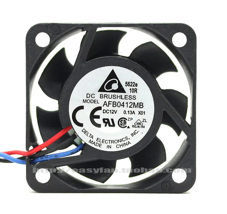 Delta AFB0412MB -X01 4015 12V 0.13A большой объем воздуха двойной шариковый вентилятор 40x40x15 мм