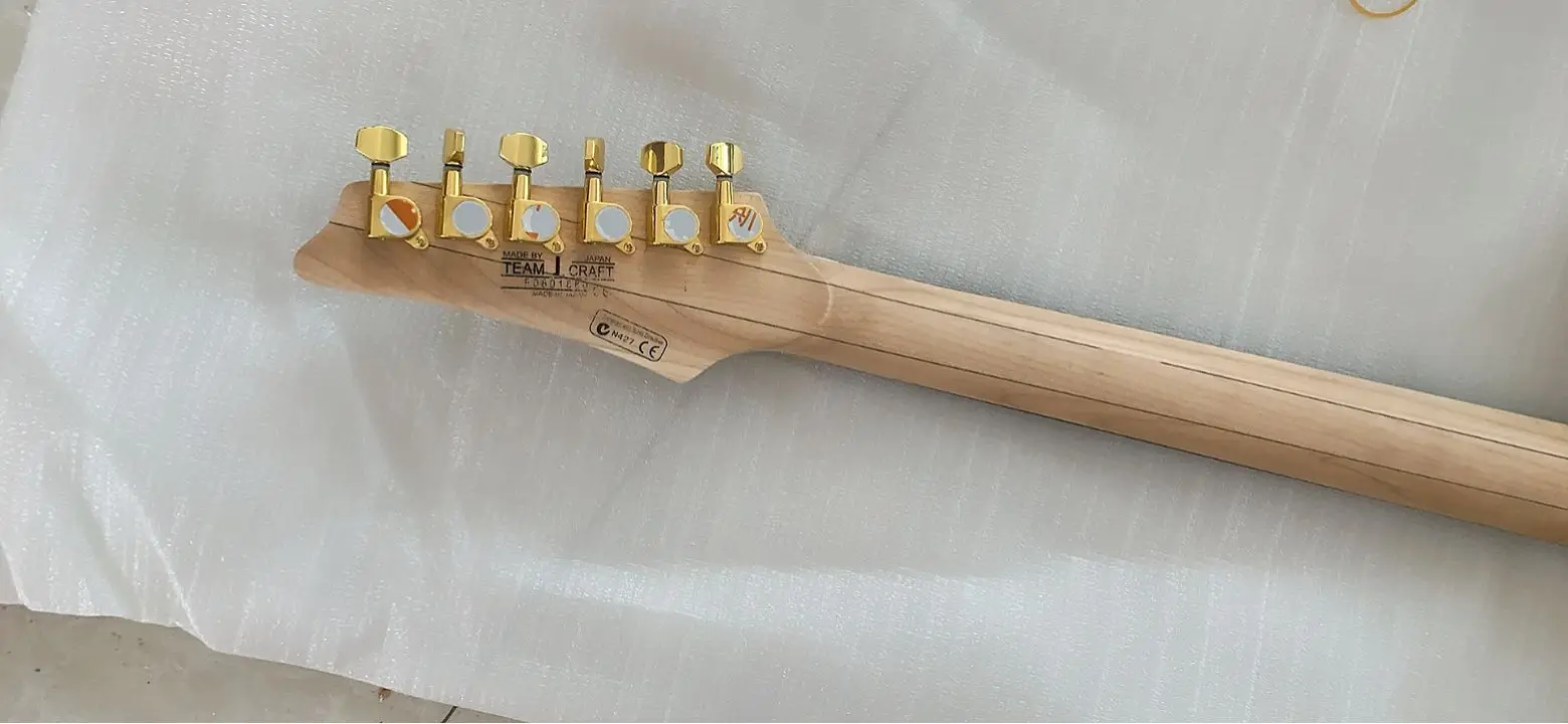 Оптовая продажа с фабрики под заказ 6 струн Ibz PIA3761 Стив Вай подпись Sun Dew Gold