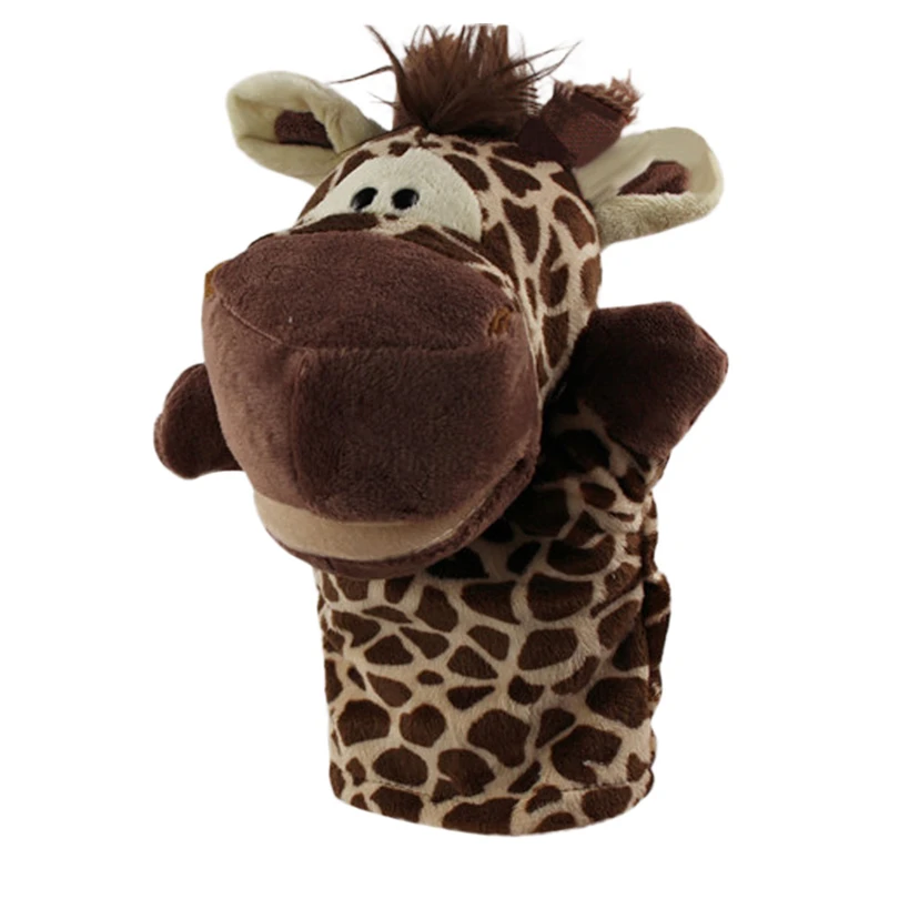 Короткие Плюшевые Милые Мультяшные животные ручная марионетка взаимодействие