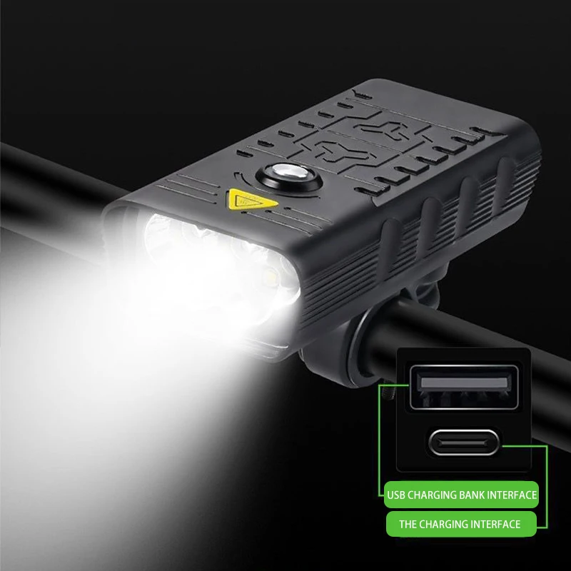 

Фонарь велосипедный Аккумуляторный с зарядкой от USB, 4 режима