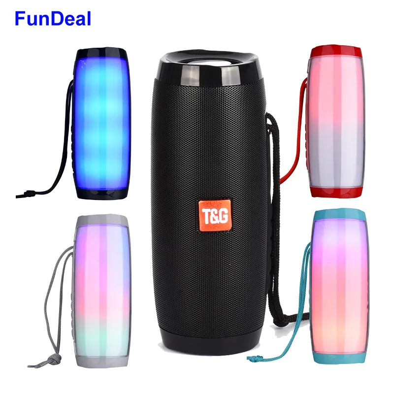 Беспроводной bluetooth динамик мигающий светильник портативный бумбокс уличная