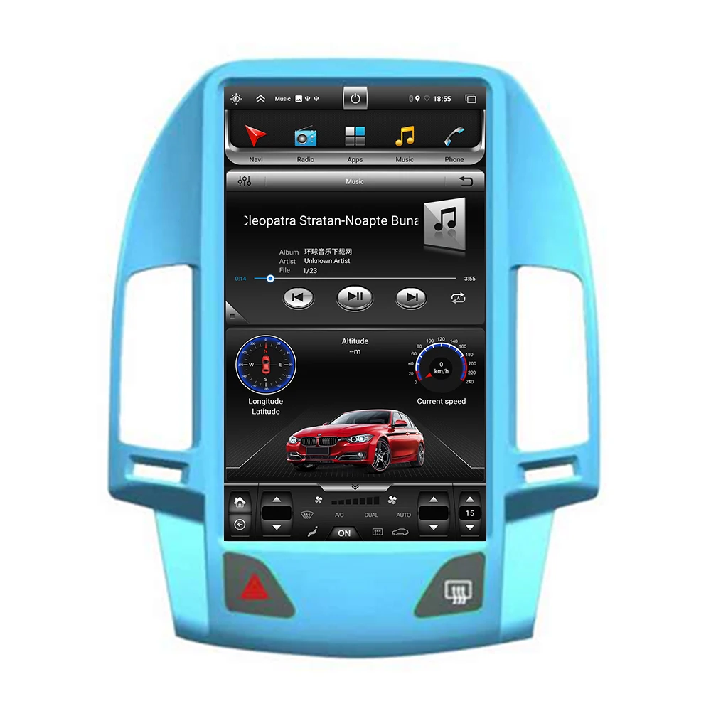 Автомобильный DVD-плеер Tesla styel для Hyundai i30 1 FD 2009-2016 Android 10 0 PX6 GPS-навигация