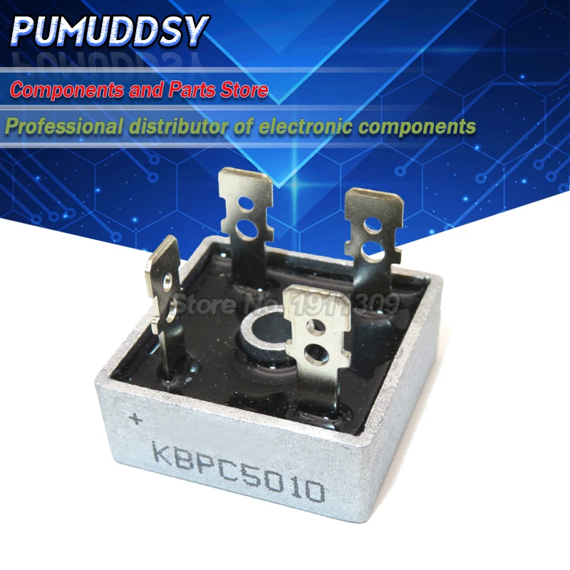 1 шт. диодный мостовой выпрямитель KBPC5010 1000 в 50 А DIP новый и IC|Интегральные схемы| |