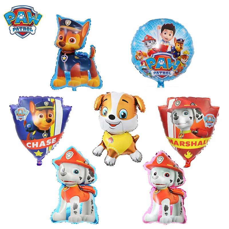 Игрушки из м/ф Щенячий патруль воздушные шары фольги для вечерние фигурки героев