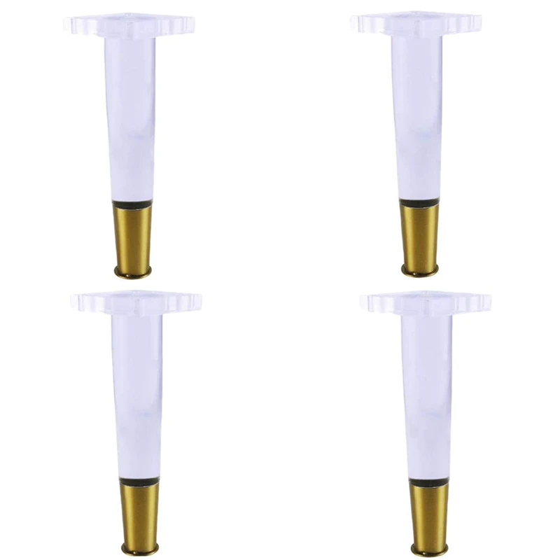 Горячая XD 4Pcs/набор конические акриловые ножки для дивана из оргстекла Стола
