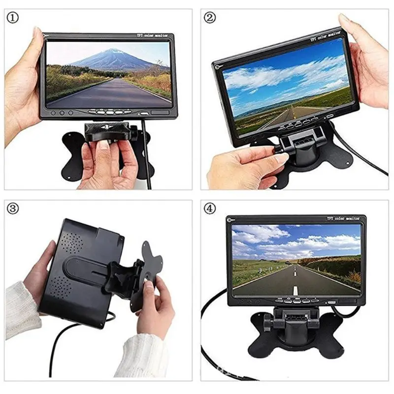 Цифровой TFT ЖК монитор 12 В постоянного тока 7 дюймов цветной экран для камеры
