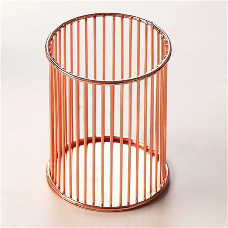 Pink Красота инструмент хранение кистей для макияжа коробка ведро Настольный держатель ручки контейнер Карандаш Чехол Декор для гостиной ванной комнаты - Цвет: Pink