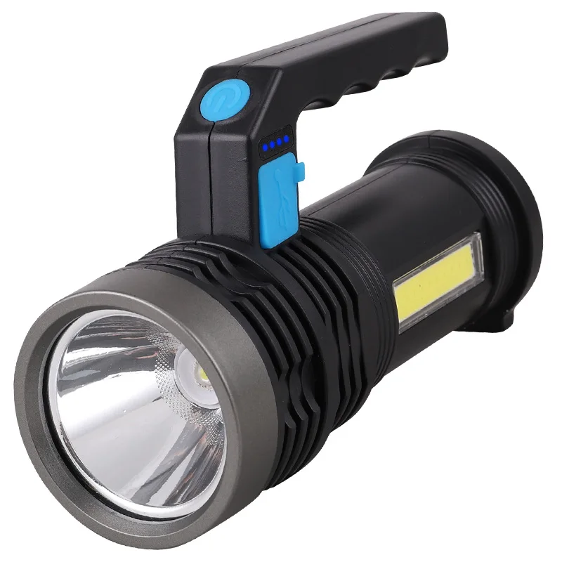 

Strong Light Searchlight Super Concentrating Range 1000M USB Rechargeable COB side light Solar Charging For Night Work