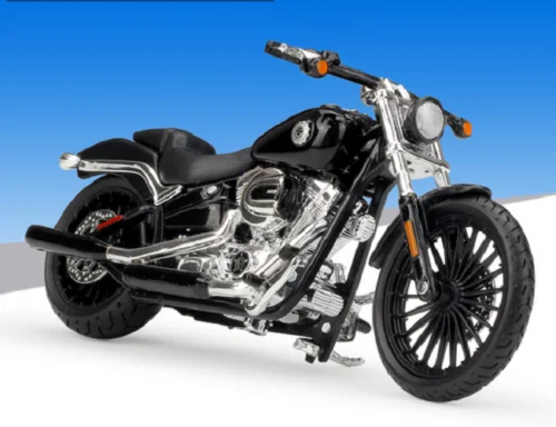 Maisto 1:18 Harley BREAKOUT Мотоцикл Велосипед литья под давлением модель игрушки в коробке - Цвет: Черный