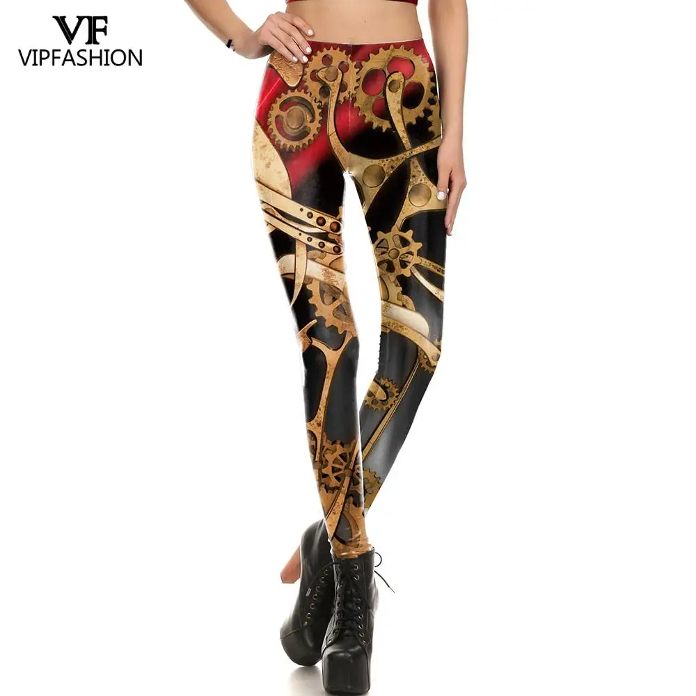 Женские леггинсы с 3D принтом в стиле стимпанк|Легинсы| |