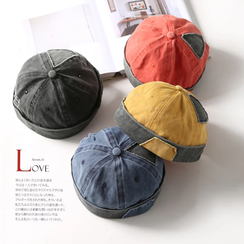 Винтажная Кепка в стиле хип-хоп Мужская потертая хлопковая кепка с черепом