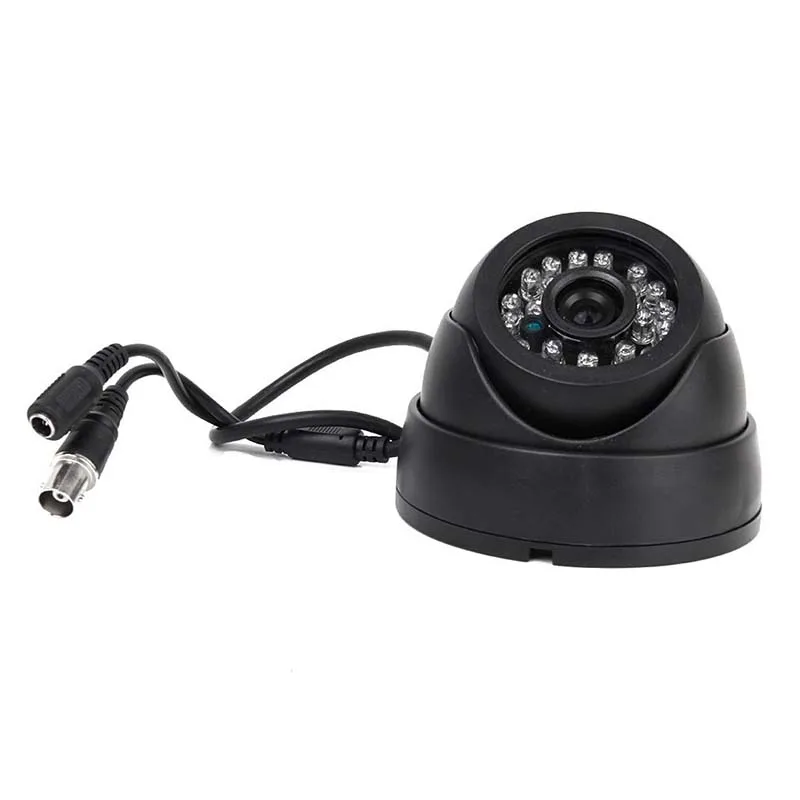 Черная Камера видеонаблюдения PAL 1/3 &quotCMOS 700TVL 24 светодиодный ИК фильтр 3 6 мм