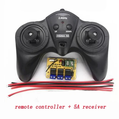controller5Areceiver 6CH 2,4G пульт дистанционного управления DC 6 V-15 V большой мощности передатчик приемник радиосистема для DIY RC лодка автомобили 50M Беспроводное управление - Цвет: controller5Areceiver