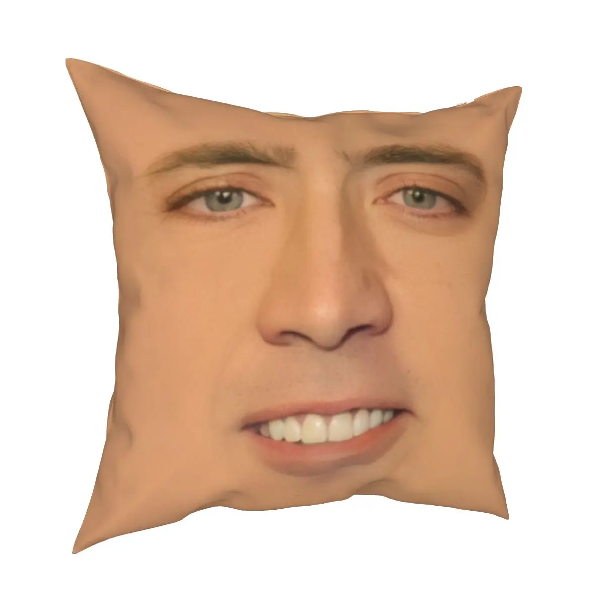 

Чехол-наволочка для подушки с принтом Николя Кейджа, 45x45 см, декоративный, с забавным мемом, на молнии, чехол для подушки из полиэстера