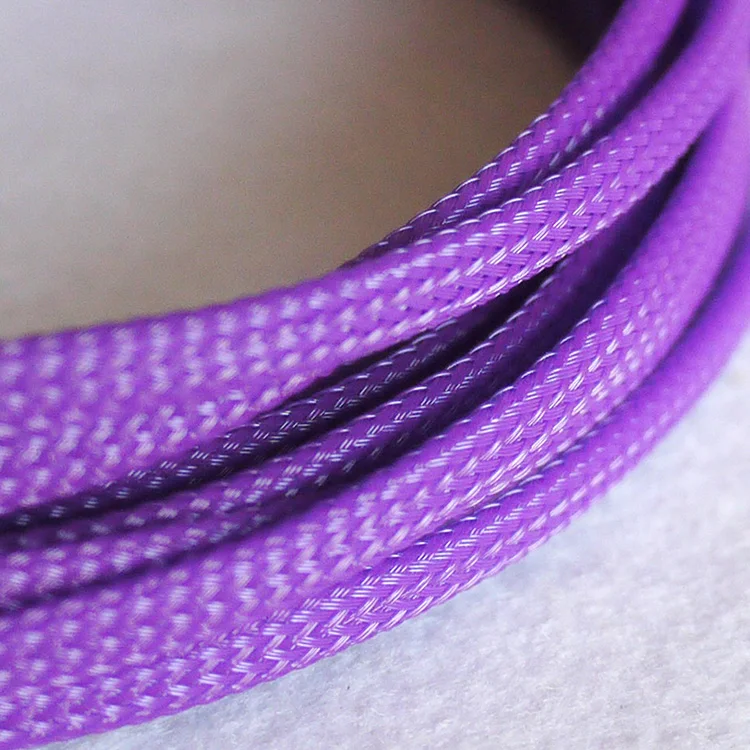 5MColorful PET Expandable Cable Sleeve 3 ~ 30mm Tight Braided High Density Hardness Insulate Line Protect Wire Wrap Gland Sheath images - 6