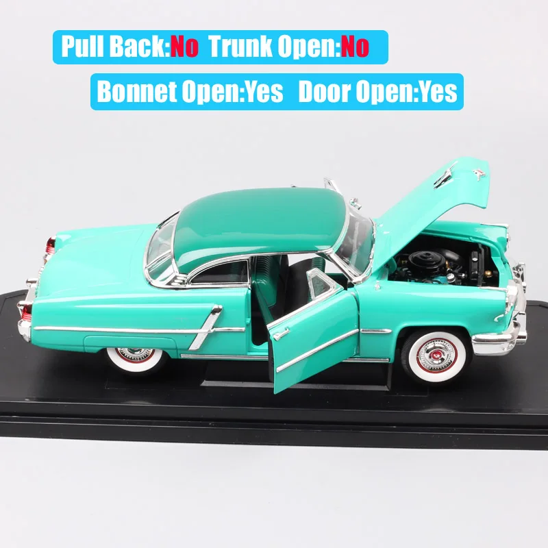 1:18 Масштаб дорожный знак Классический роскошный ford 1952 Lincoln Capri седан литье под давлением и транспортные средства игрушечные модели машин реплики для коллекции