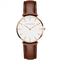 japan movement brown leather horloges vrouwen white dial women top brand luxury waterproof watch relogio feminino zegarek damski