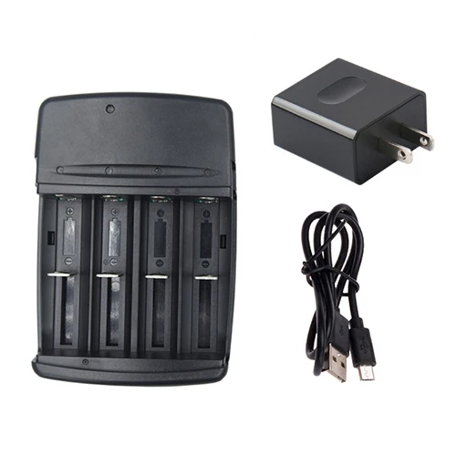 4 слота Смарт USB зарядное устройство A aa aaa AAAA C D N SC nizn зарядное устройство aa aaa зарядное устройство ni-zn - Цвет: USB cable US plug