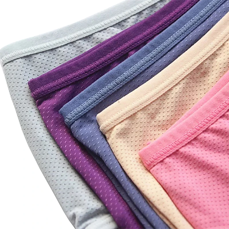 7Pcs/Lot Menstrual Panties Women Leak Proof Period Briefs Female Sexy Mesh Breathable Physiological Underwear Brand New