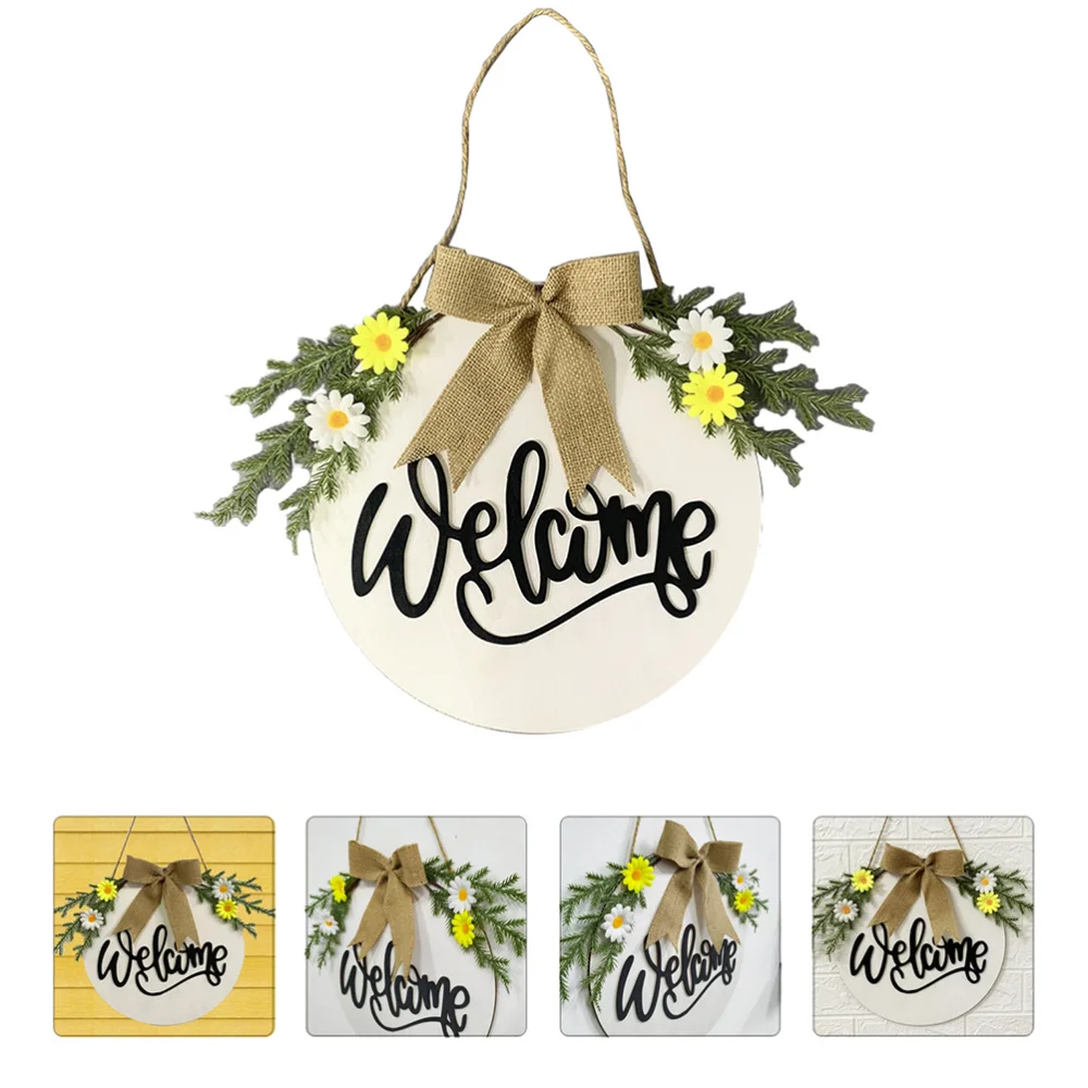 

1Pc Door Decorative Pendant Creative Wall Ornament Flower Style Wall Pendant