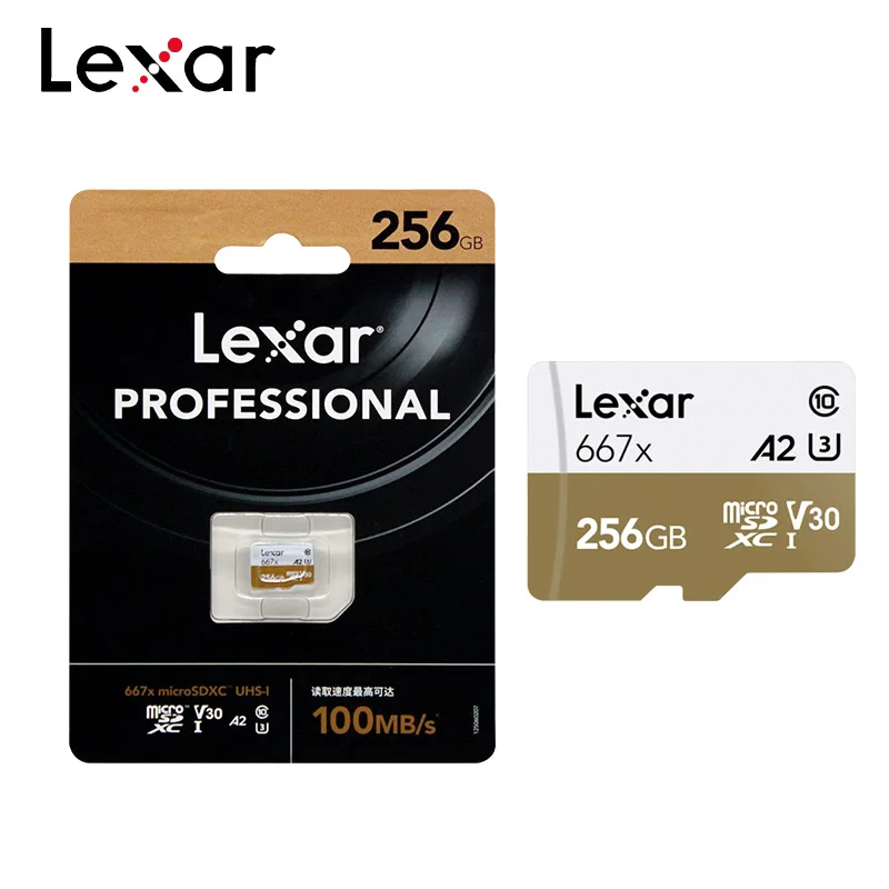 Карта памяти Micro SD Lexar 256 ГБ SDXC 667x UHS-I U3 V30 A2 A1 | Компьютеры и офис