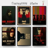 new vintage movie poster mr robot wall stickers vintage poster prints high quality for living room home decor