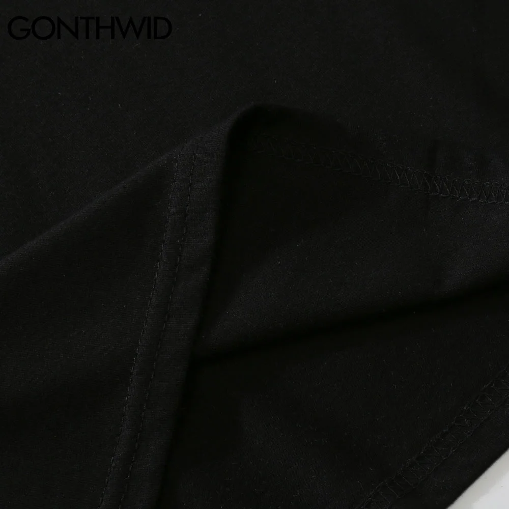 

PYJTRL Tshirts Streetwear Landscape Cotton Shirts Short Sleeve Casual Summer