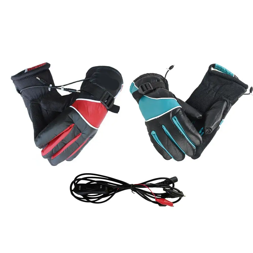 Electrothermal Gloves Motorcycle Charging/warm Warm 12 V Electric Heating Male Glove Fever Cycling Skiing Protective Gear | Спорт и