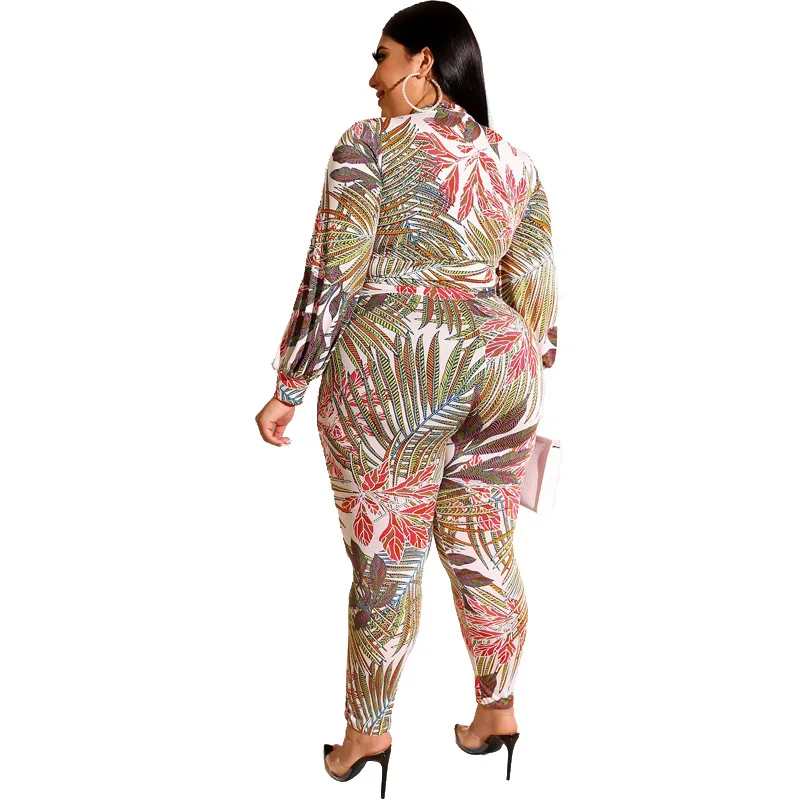 XL 5XL плюс размер комплект из двух предметов 2019 короткая куртка на молнии с принтом