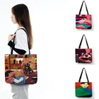 Дизайнерские сумки, женская сумка в стиле абстрактной живописи, женская сумка для путешествий, сумки для покупок на открытом воздухе, 2022