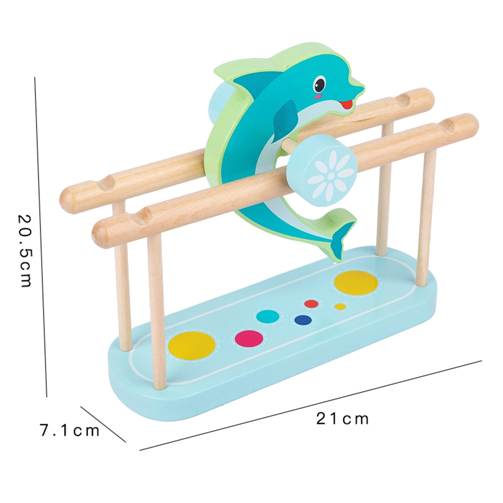 

Circus Rolling Tumbling Doll Parent-child Wood Toys for Kids Birthday Gift
