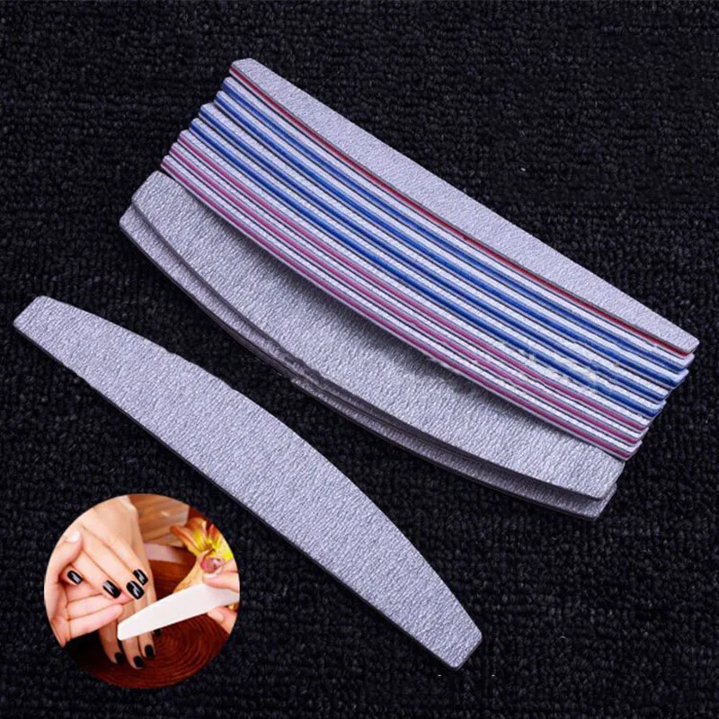 Четыре лилии 4 шт./лот для дизайна ногтей шлифовальная пилка с C изогнутой