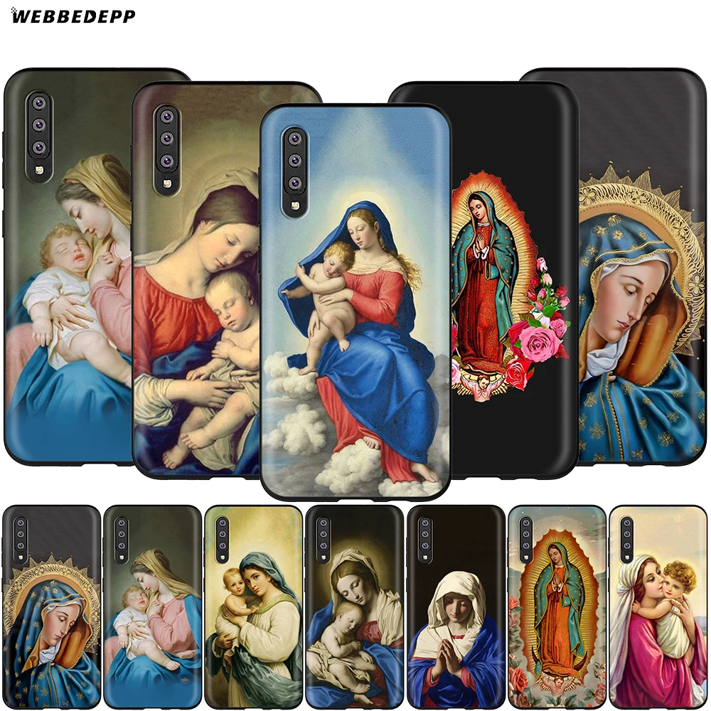Webbedepp Дева Мария христианский Рождественский чехол для Samsung Galaxy A2 J4 J6 J7 Duo J8 Core Prime