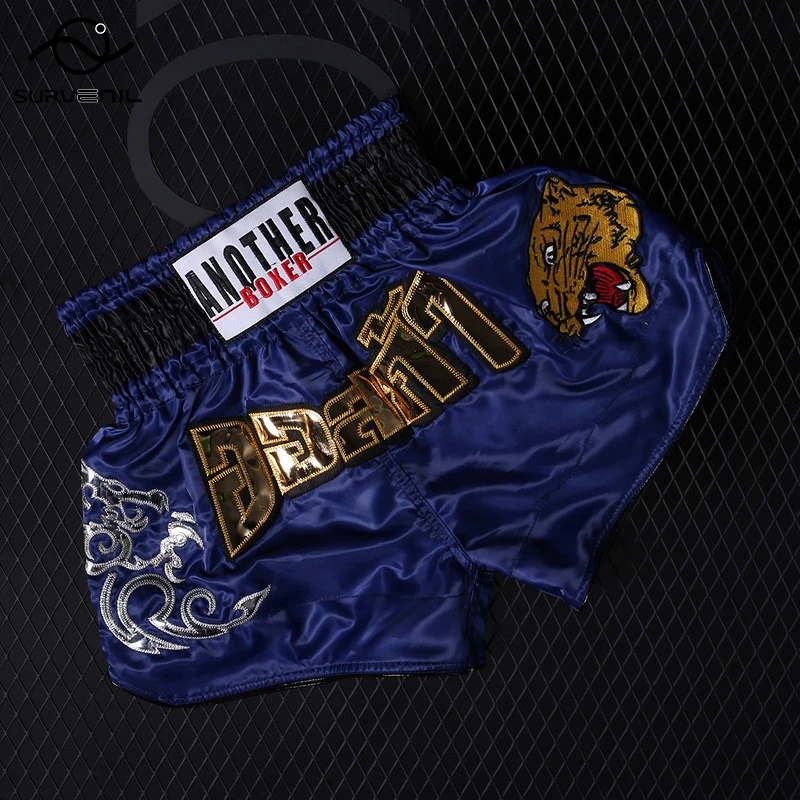 

Boxing Shorts Tiger Short Muay Thai Adult Kid Free Combat Mixed Martial Arts Training Match Kickboxing Pants Cheap Sanda Uniform
