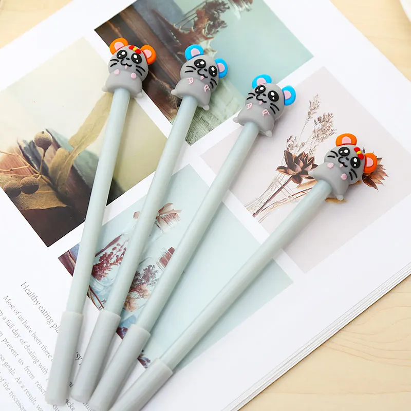 Новинка милая мышь животных гель кавайные ручки Мыши Крысы аниме забавные