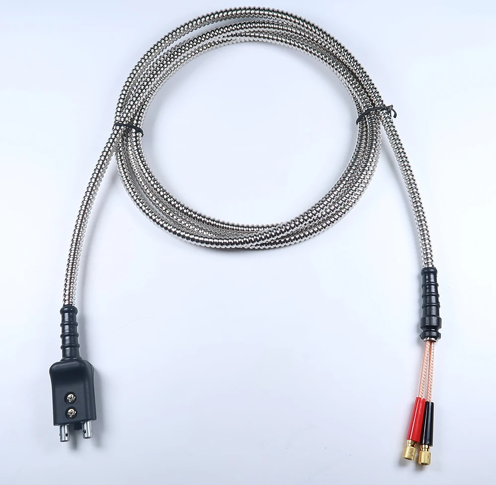 

Armored ultrasonic cable / UT cable compatible with style plug lemo 00 to DUAL Microdot EQUV.KrautKramer Style