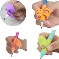 3pc silicone baby child learning toy writing posture double finger tool holding pen correction stationery set educational gift