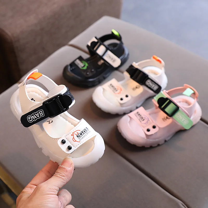 

Children Sandals 2021 Summer Girls Boys Soft Bottom Non-slip Kids Shoes Fashion Fisherman Beach Sandals Baby Toddler Flats Shoes